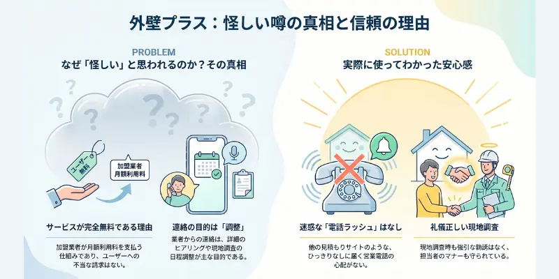 外壁プラストラブルなし