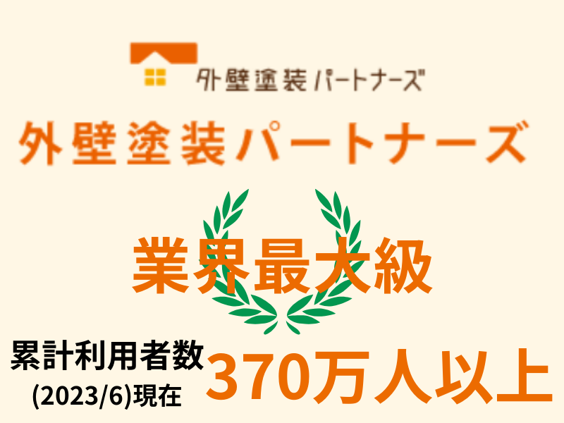 外壁パートナーズの利用者数